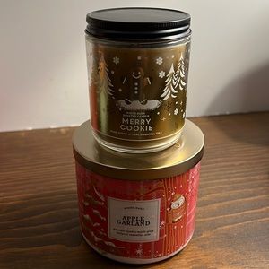 Bath and body winter candles